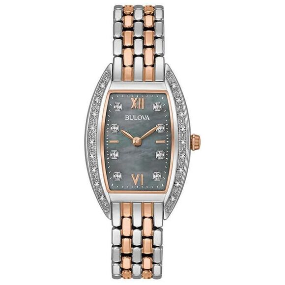 Bulova Tonneau Two-Tone Watch NWOT - Picture 1 of 6